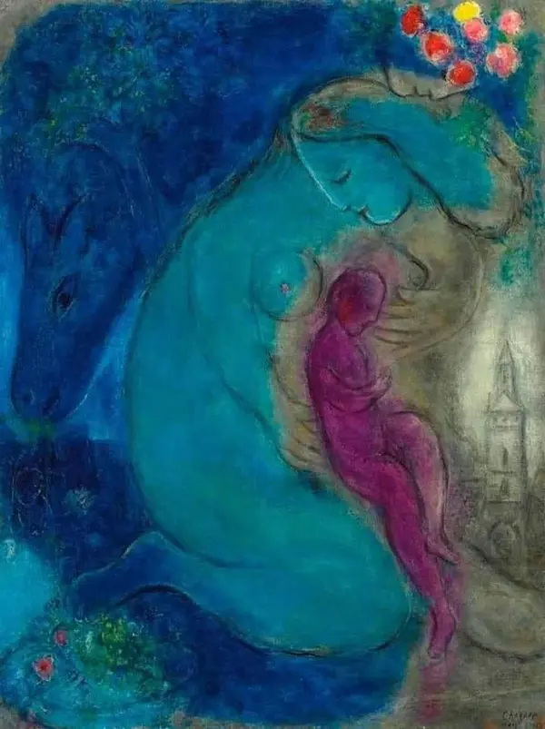 The Flower Quay 1953 By Marc Chagall