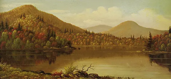 A Lake in the Adirondacks By Levi Wells Prentice