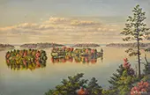 Canada Side, 1000 Islands St. Lawrence River By Levi Wells Prentice