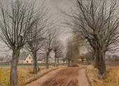 A Road Near Vinderod Zealand By Laurits Andersen Ring