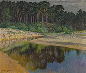 Sandy Riverbank By Nikolay Bogdanov Belsky