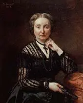 Portrait of a Woman By Leon Bonnat