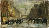 Boulevard in Paris By Lesser Ury