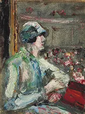 Lady in the Loge By Lesser Ury