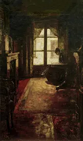 Woman Reading by the Window By Lesser Ury