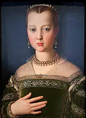 Portrait of Maria de Medici 1553 By Agnolo Bronzino