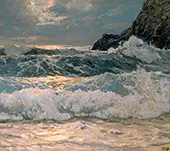 Breakers at Floodtide By Frederick Judd Waugh
