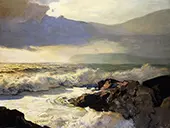 Rain Clouds and Sea By Frederick Judd Waugh