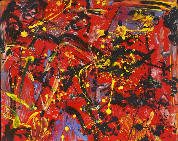 Red Composition 1946 By Jackson Pollock (Inspired By)