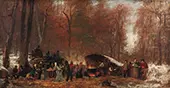 A Different Sugaring Off By Eastman Johnson