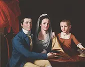 Jr with Mrs Trumbull and Faith Trumbull 1777 By John Trumbull