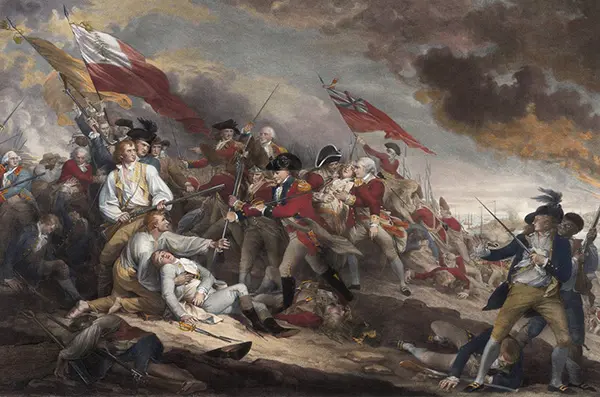 The Death of General Warren at the Battle of Bunker Hill 1786 By John Trumbull