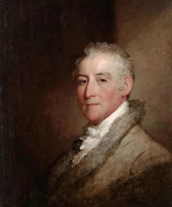Portrait of Gilbert Stuart 1818 By John Trumbull