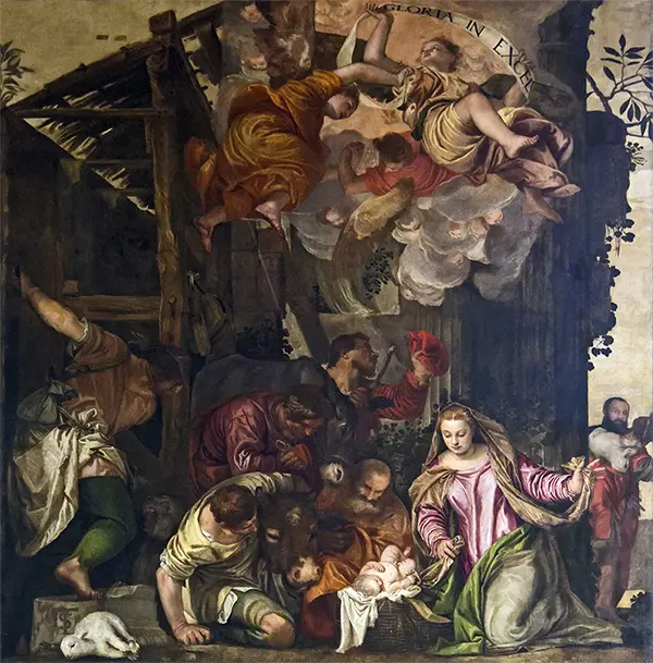 Adoration of the Shepherds By Paolo Veronese