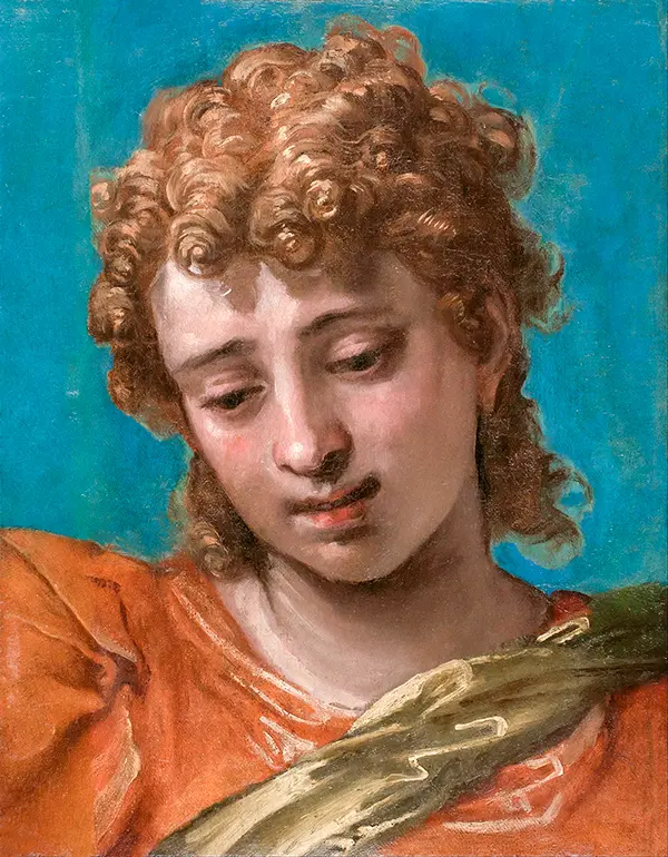 Head of Saint Michael from the Petrobelli Altarpiece By Paolo Veronese