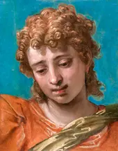 Head of Saint Michael from the Petrobelli Altarpiece By Paolo Veronese