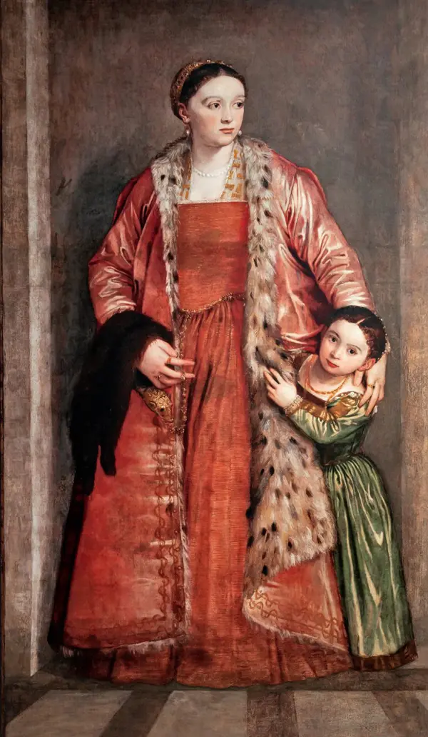 Livia Da Porto Thiene and Her Daughter Porzia By Paolo Veronese