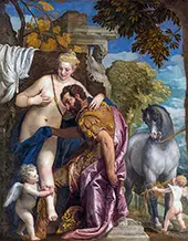 Mars and Venus United by Love By Paolo Veronese