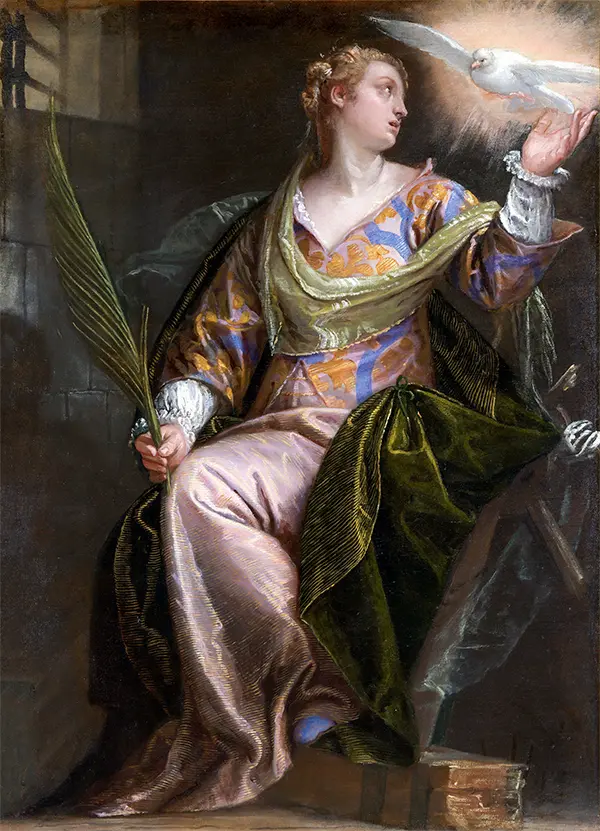 Saint Catherine of Alexandria in Prison By Paolo Veronese