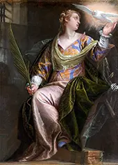 Saint Catherine of Alexandria in Prison By Paolo Veronese