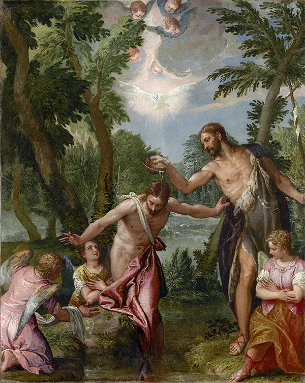 The Baptism of Christ By Paolo Veronese