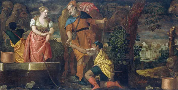Rebecca at the Well By Paolo Veronese