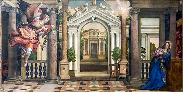The Annunciation 1578 By Paolo Veronese
