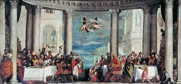 The Feast in the House of Simon the Pharisee By Paolo Veronese