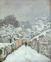 Snow at Louveciennes 1878 By Alfred Sisley