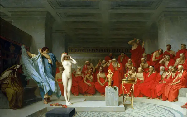 Phryne Revealed before the Areopagus By Jean Leon Gerome