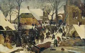 The Adoration of the Magi in the Snow, 1563 By Pieter The Elder Bruegel