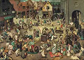 The Fight Between Carnival and Lent By Pieter The Elder Bruegel