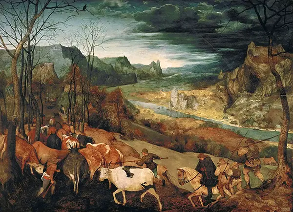 The Return of the Herd November By Pieter The Elder Bruegel
