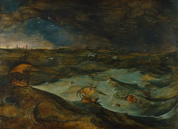 The Storm at Sea By Pieter The Elder Bruegel