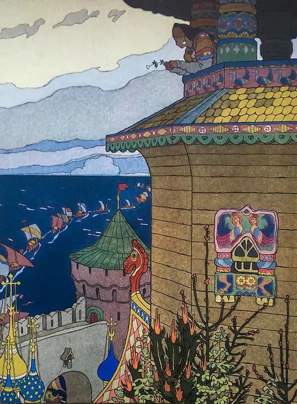 Beachtown By Ivan Bilibin