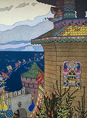 Beachtown By Ivan Bilibin