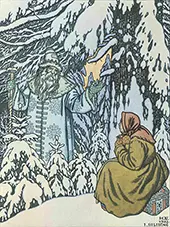 Father Frost and the Step Daughter By Ivan Bilibin