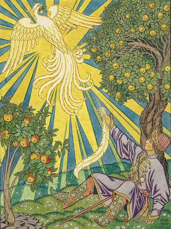 Ivan Tsarevich and the Firebird, 1930 By Ivan Bilibin