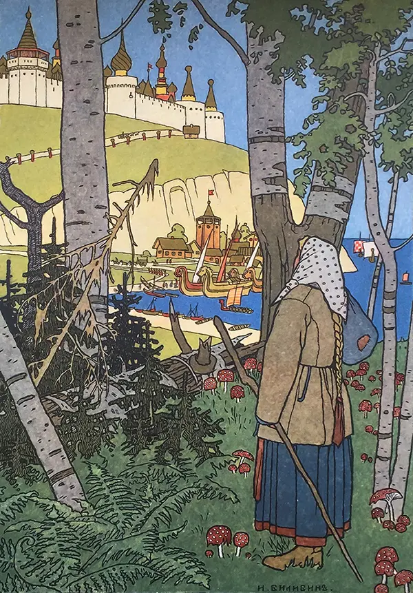 Maryushka is Looking for Finist By Ivan Bilibin
