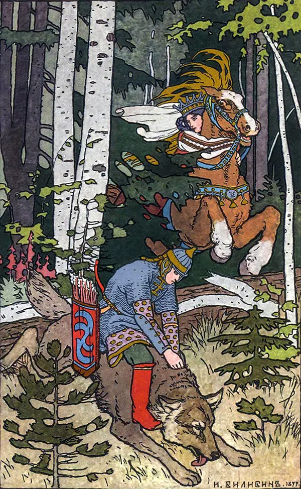Riding the Wolf By Ivan Bilibin