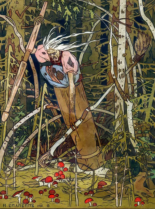 The Baba Yaga, 1900 By Ivan Bilibin
