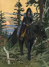The Black Knight By Ivan Bilibin
