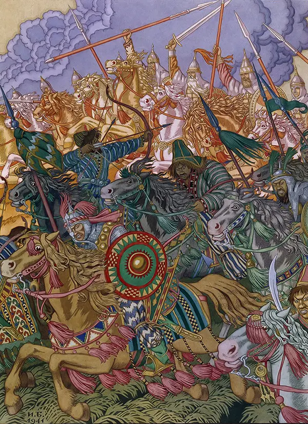 The Expulsion of Batu Khan By Ivan Bilibin