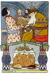 The Meeting By Ivan Bilibin