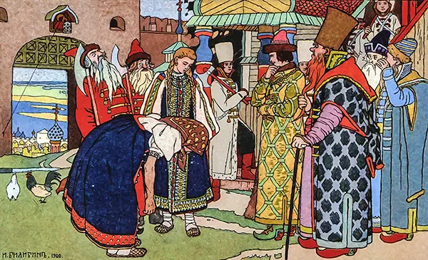Vasilisa the Beautiful and the Tsar By Ivan Bilibin