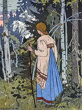 Vasilisa the Beautiful and the White Horseman By Ivan Bilibin