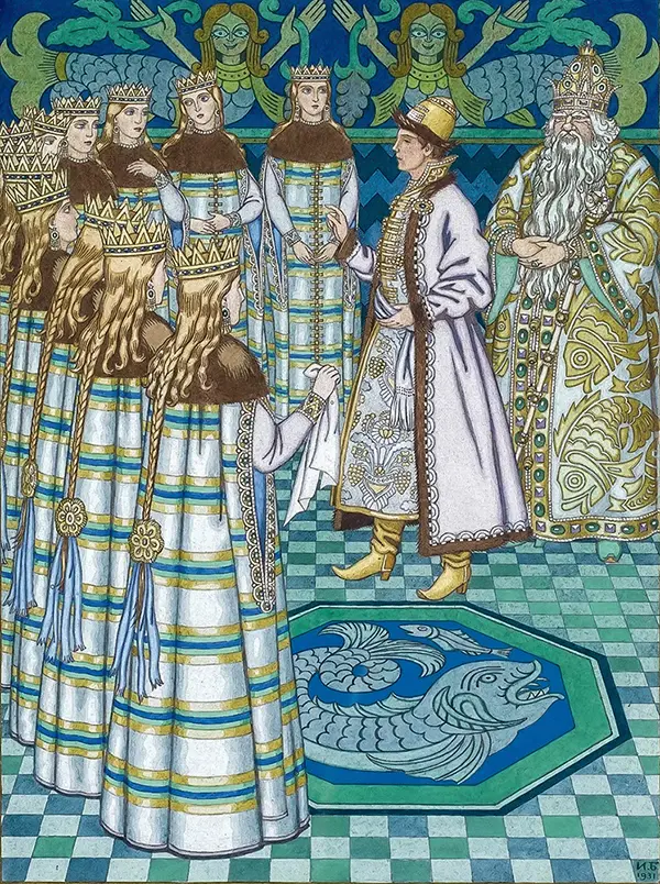 Vasilisa the Beautiful By Ivan Bilibin