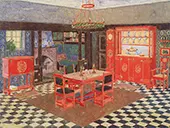 Design for a Dining Room, 1909 By Heinrich Vogeler