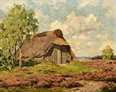 Landscape with Hut By Heinrich Vogeler