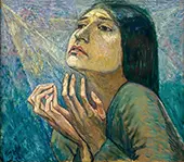 Portrait of the Dancer Charlotte Bara, 1918 By Heinrich Vogeler